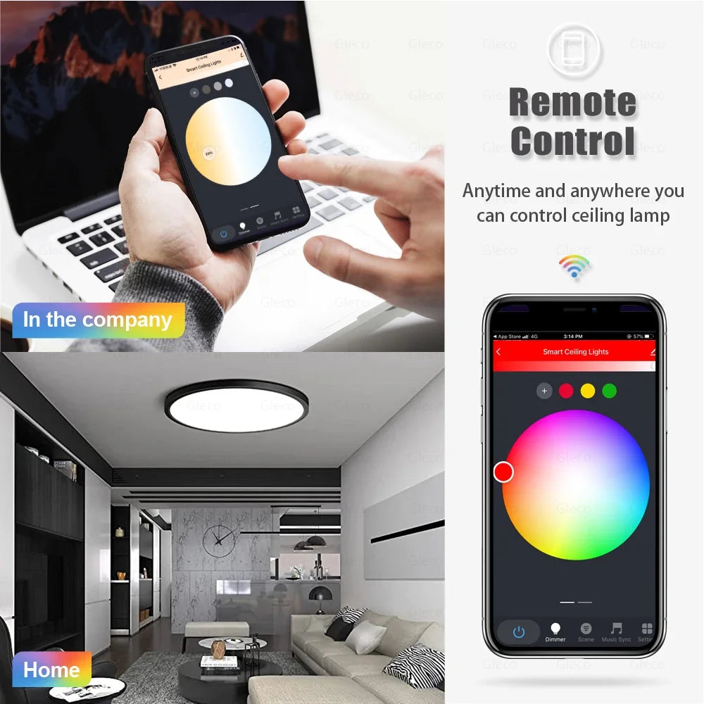 Wifi/Zigbee Ceiling Light Rgbcw Led Ceiling Lamp Livingroom
