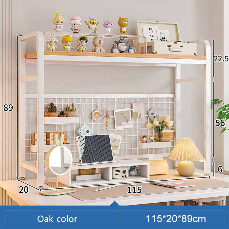 Grid Bookshelf Desktop Storage Rack