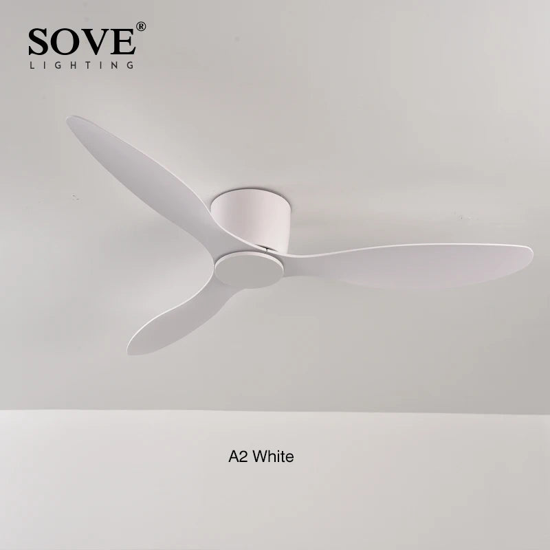 Low Profile White Ceiling Fan