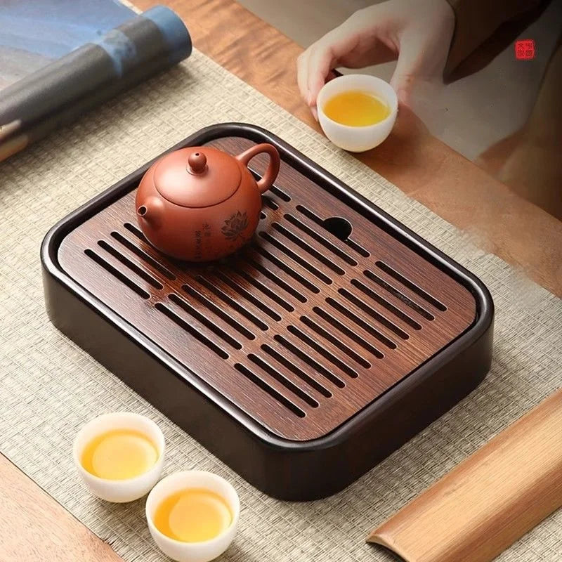 Bamboo Draining Tea Tray