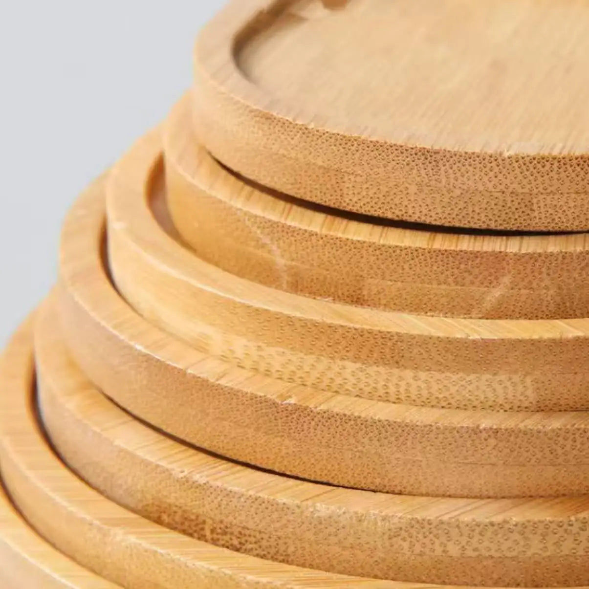 Bamboo Bathroom Organiser Tray Set