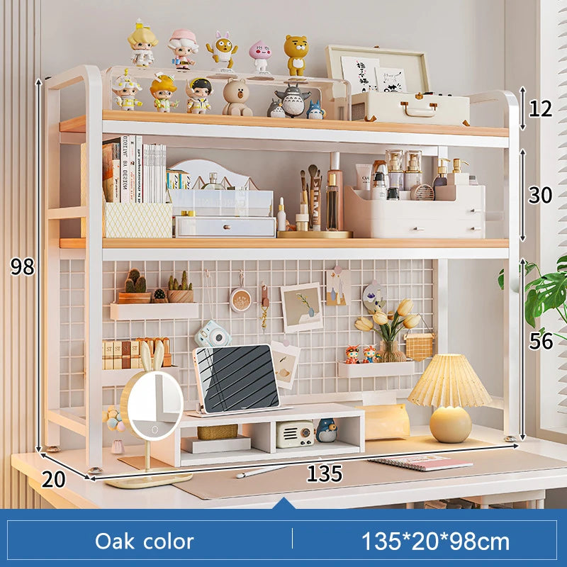 Grid Bookshelf Desktop Storage Rack
