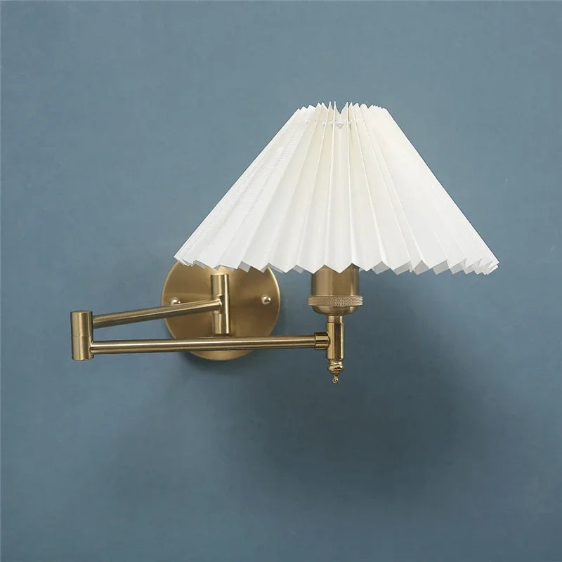 Folding Rocker Arm Wall Lamp