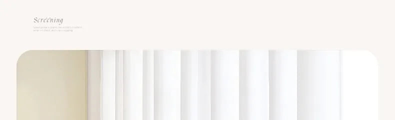 Custom Size Good Quality Cat-Proof White Tulle Sheer Curtains