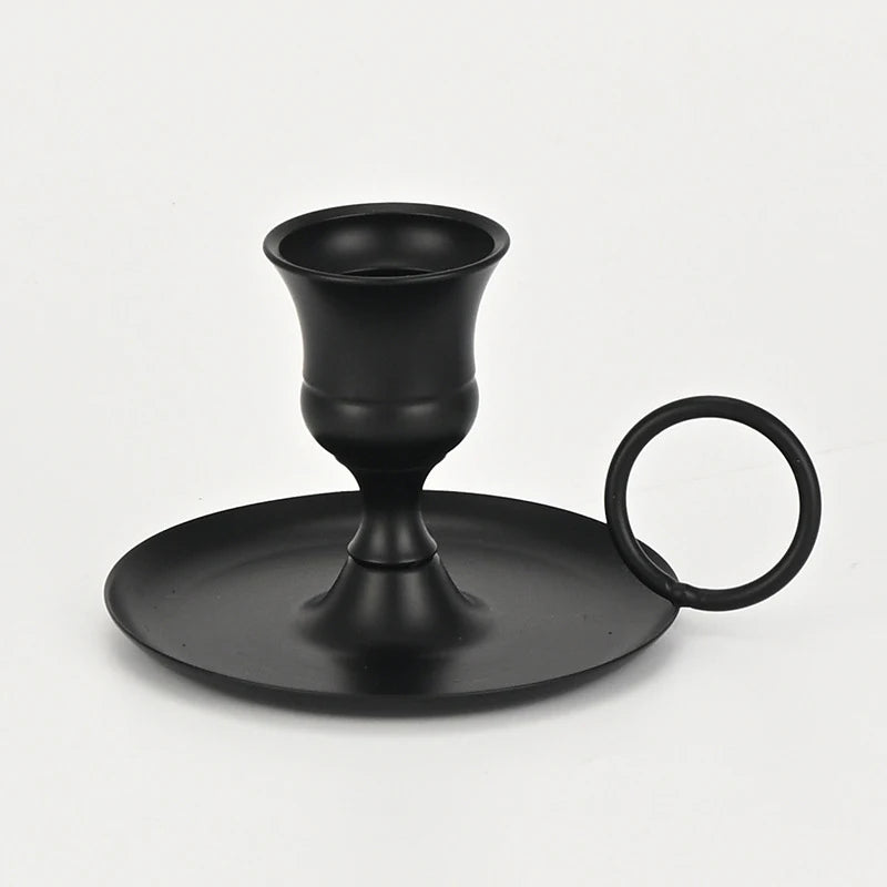 Metal Chamberstick Candle Holder