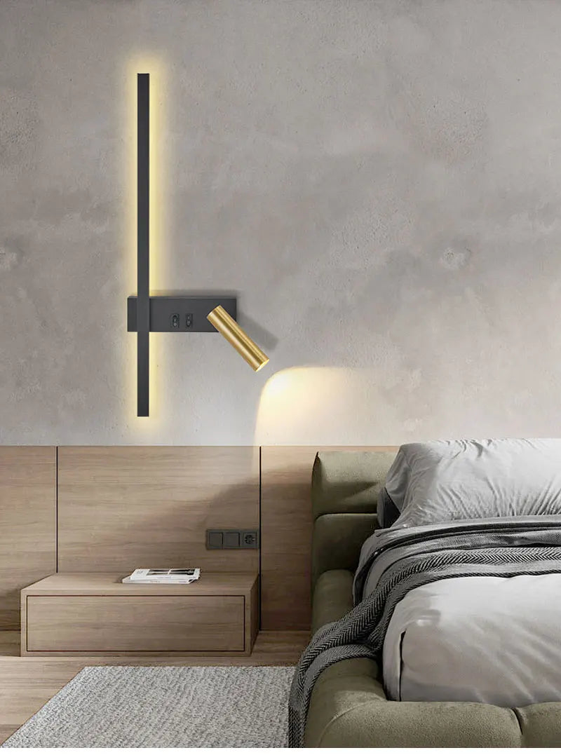 Minimalist Black and White Wall Lamp