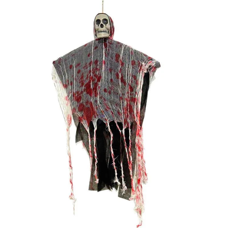 Hanging Bloody Skull with LED Light