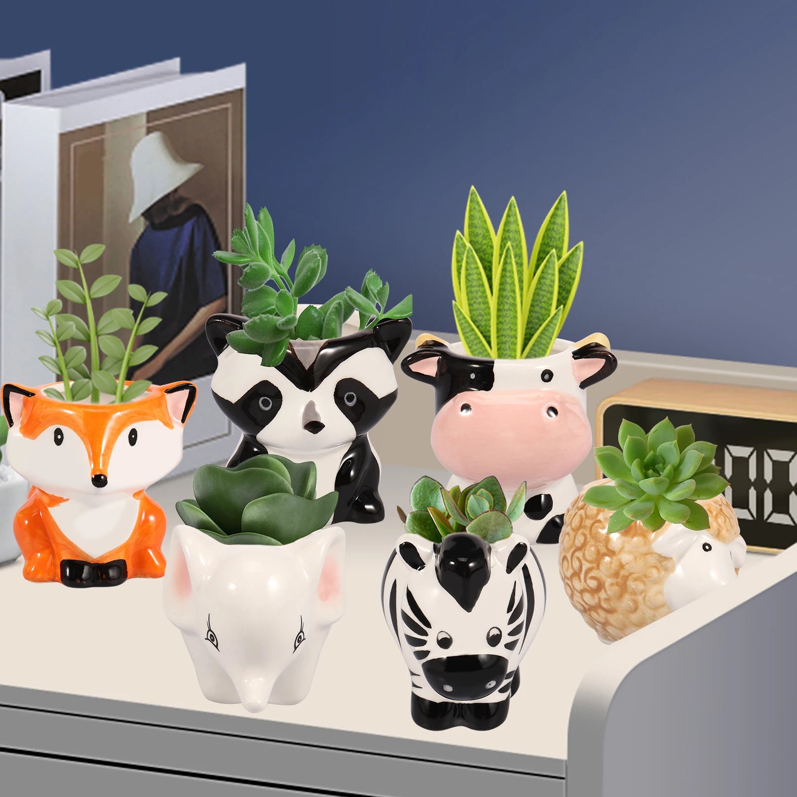 Animal Shaped Ceramic Succulent Pots