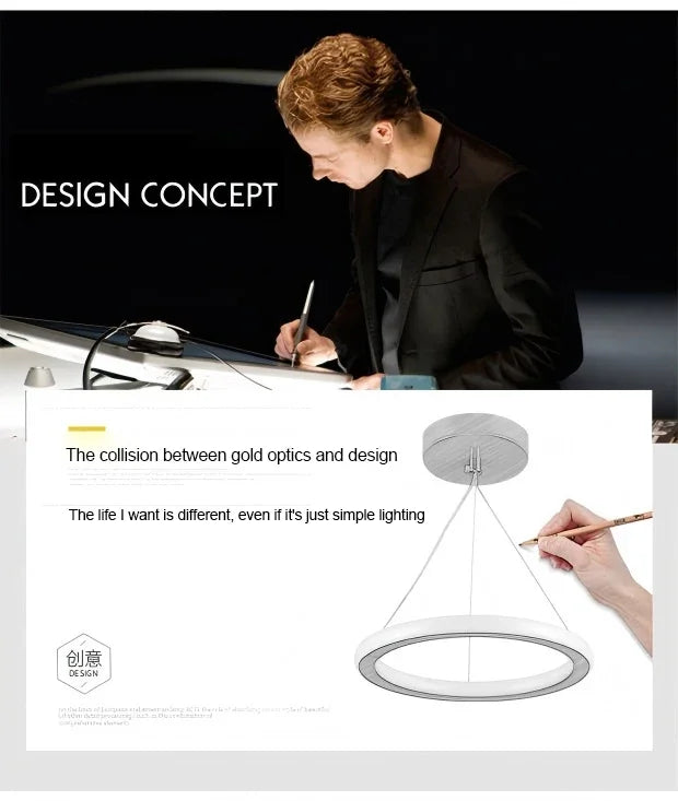 Three Colour LED Ceiling Chandelier