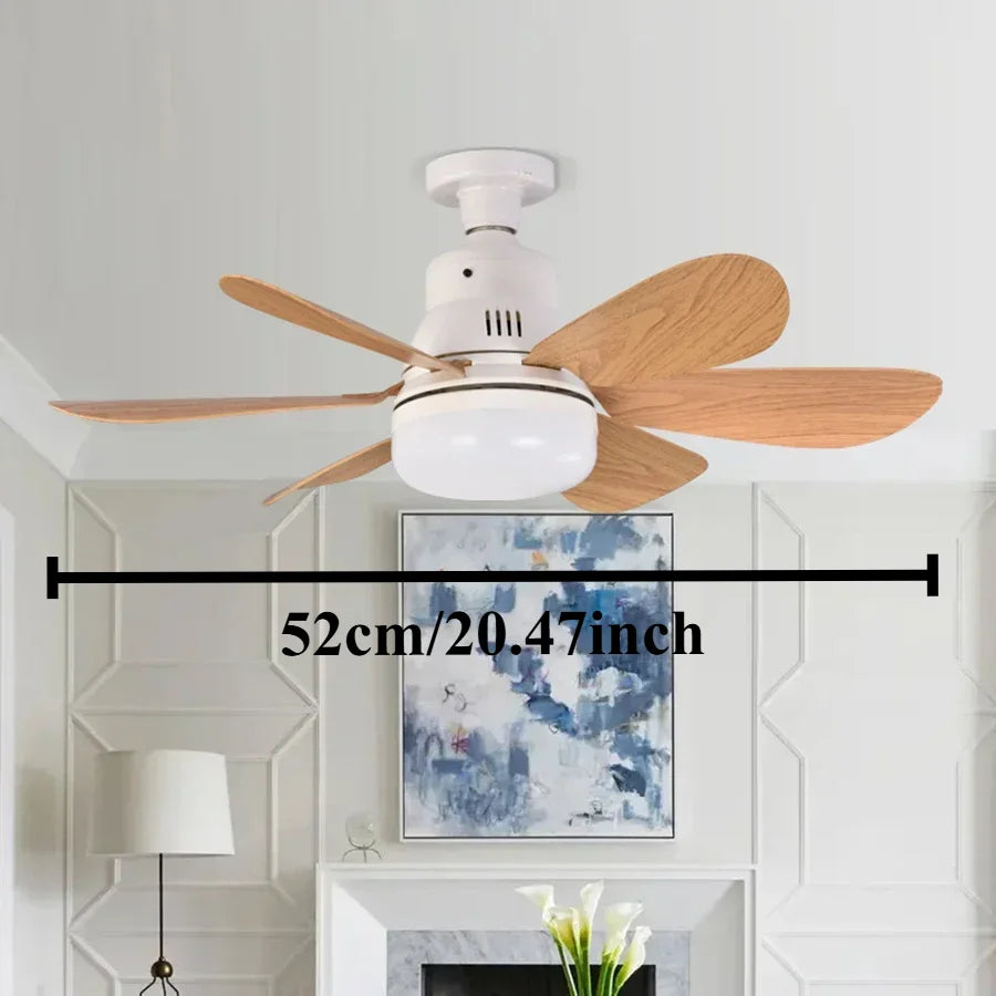 Wood Blade LED Fan Light