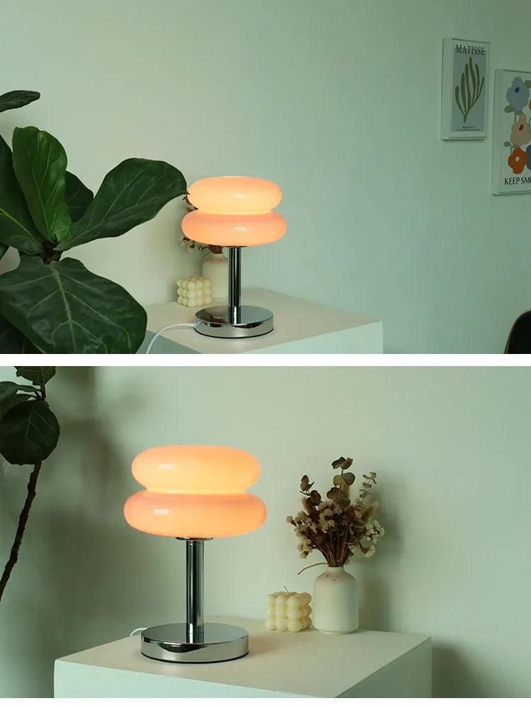 Macaron Trichromatic Glass Lamp