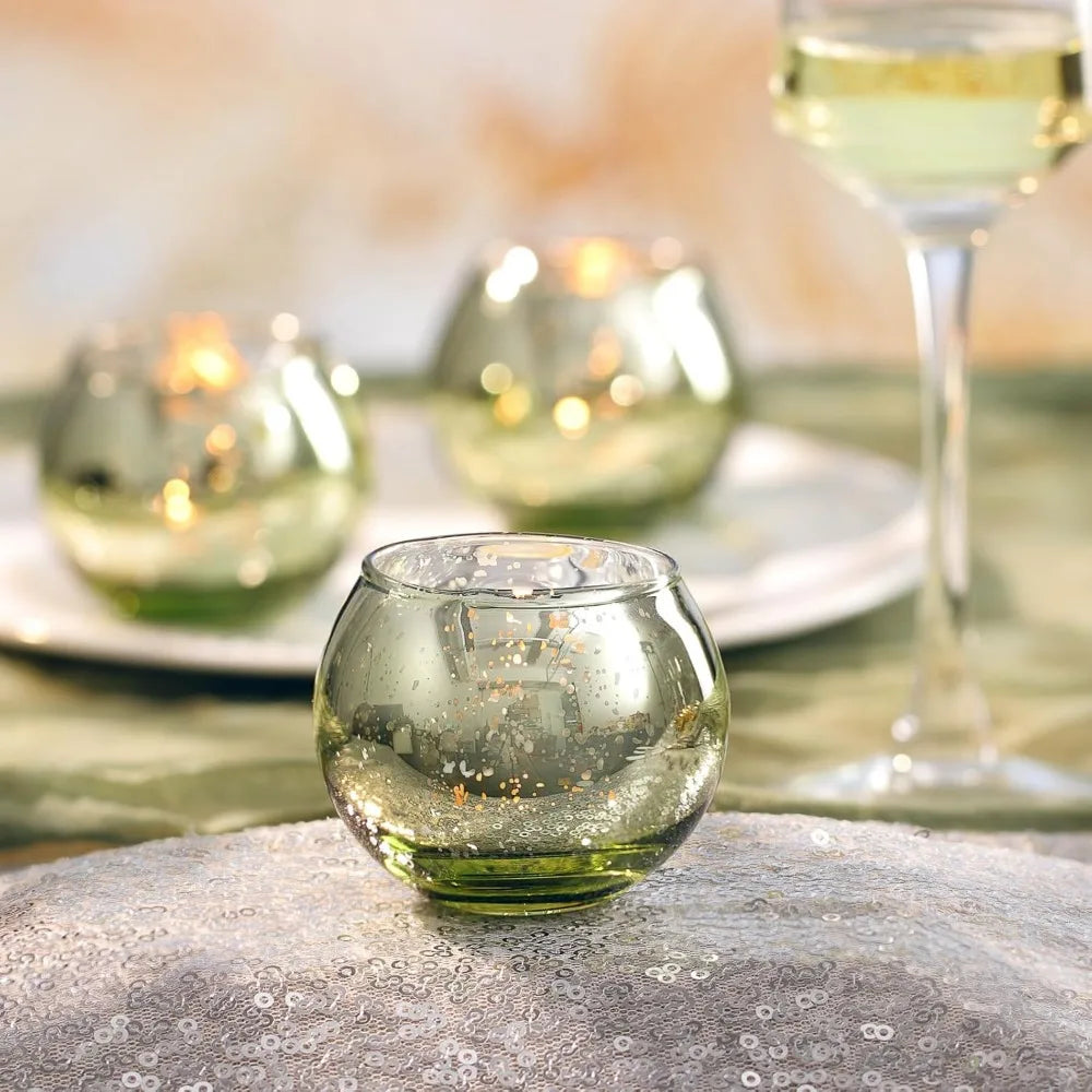 Mercury Glass Votive Candle Holders
