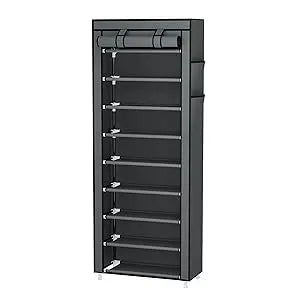Simple shoe rack with dustproof storage, multi-tier shoe cabinet, dormitory entrance storage stand