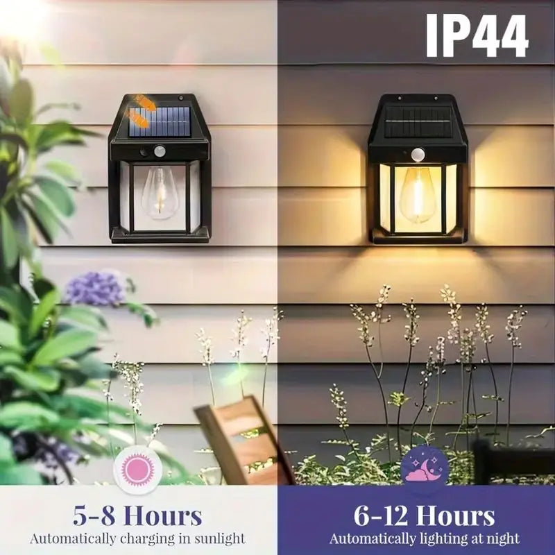 1/2/4/8 Solar Wall Lights IP44 Motion Sensor LED Lantern Wall Mounted