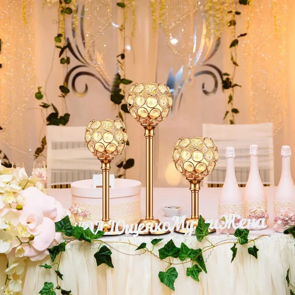 Crystal Tealight Candle Holders