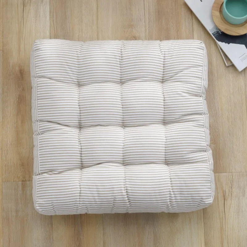 Oversized Floor Seat Pillow Cotton Linen Chair Cushions Meditation Yoga Thickened Square Windows Pad for Adults Seating Pillows