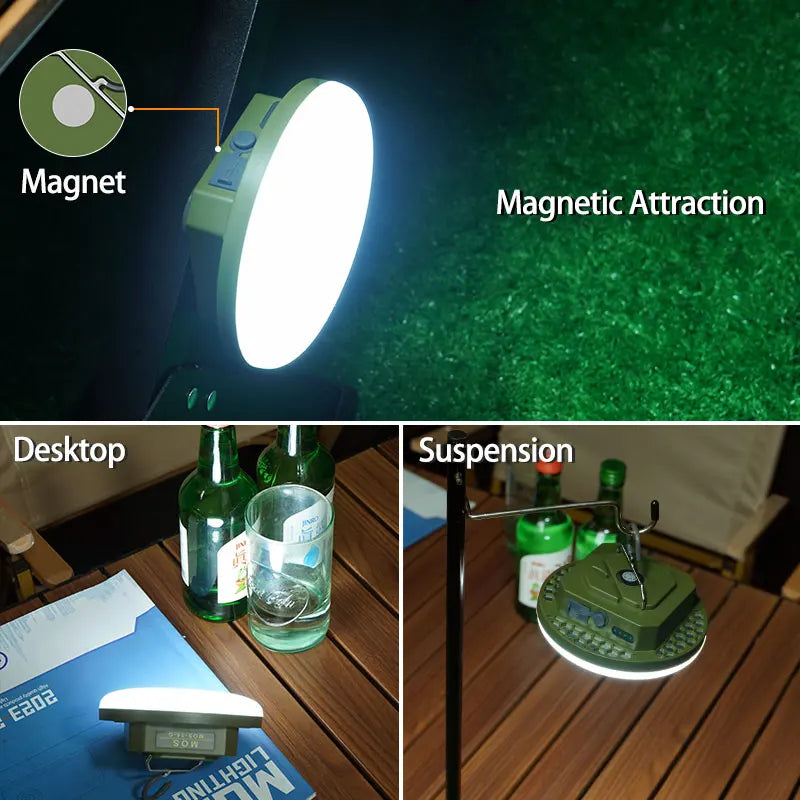 9900mAh Rechargeable Powerful Light Camping Lantern with Magnet Strong