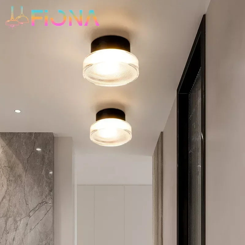 Modern Round Wall Lamp LED Acrylic Wall Light Sconce Living Room Aisel