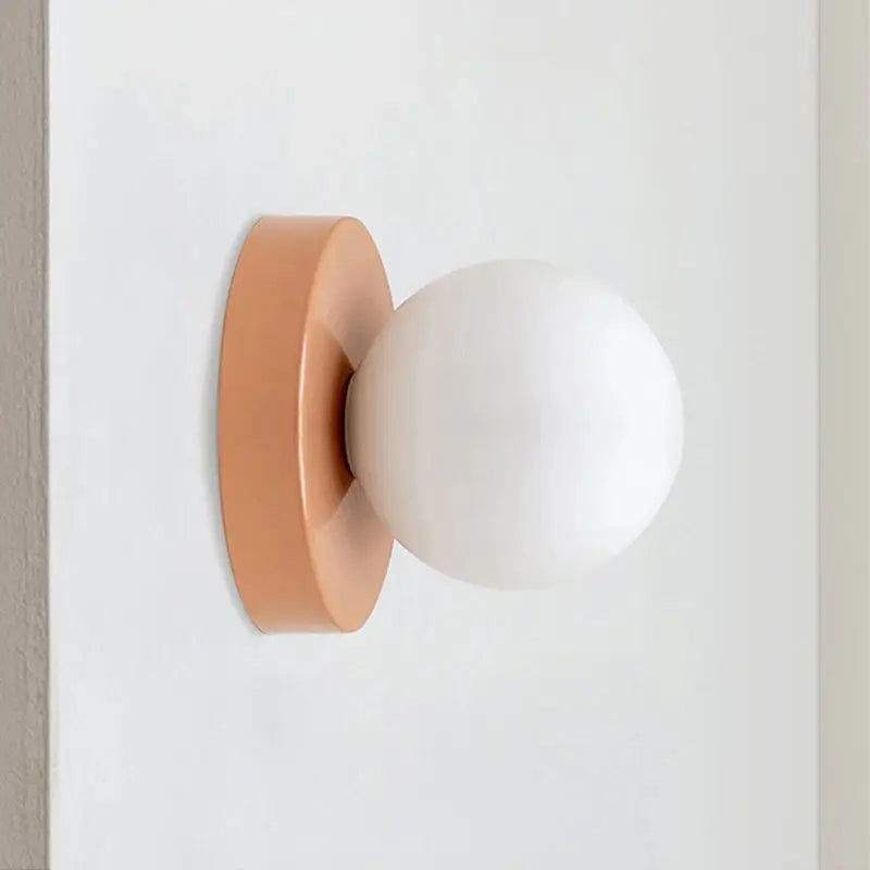 Nordic LED Glass Wall Lamp Minimalist G9 Base Orb Sconce