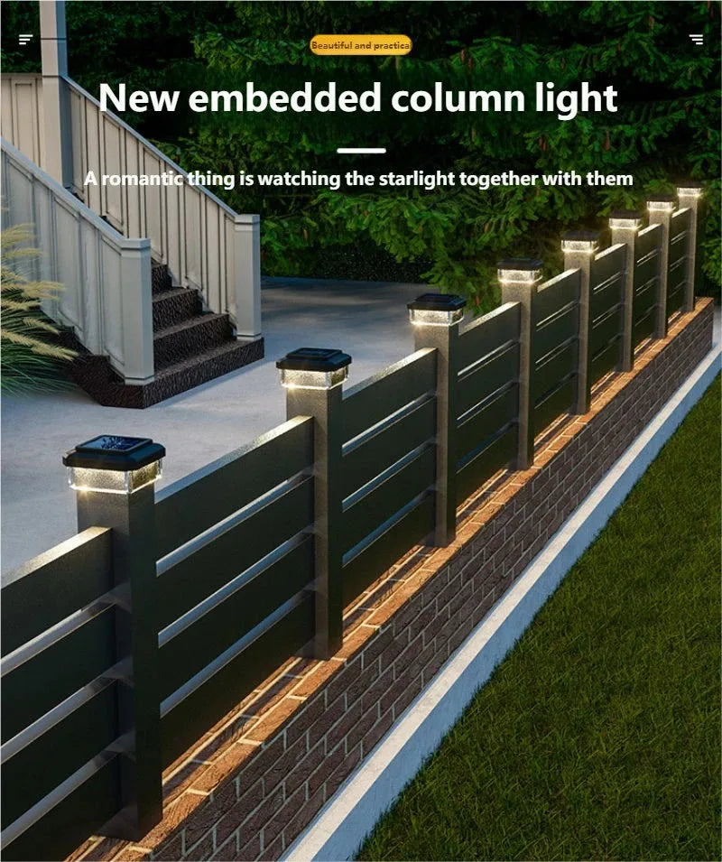 Waterproof Solar Post Cap Light