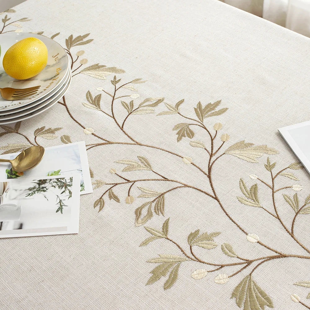 Nordic Style Tassels Cotton Linen Tablecloth,Modern Simplicity