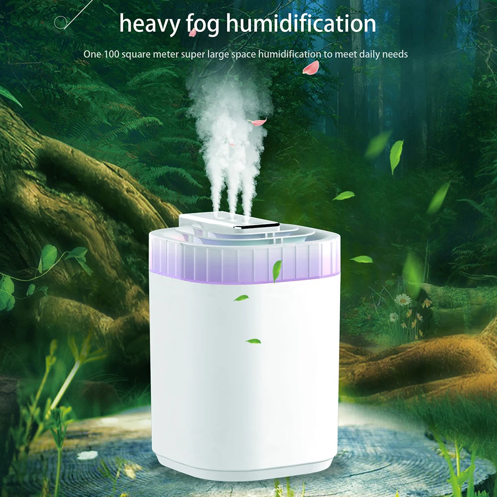 3L Ultrasonic Air Humidifier Cool Mist Humidifier with Night Light