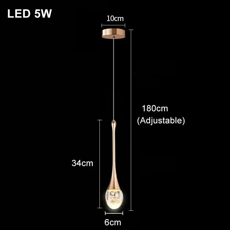 Modern Bubble Crystal Pendant Light