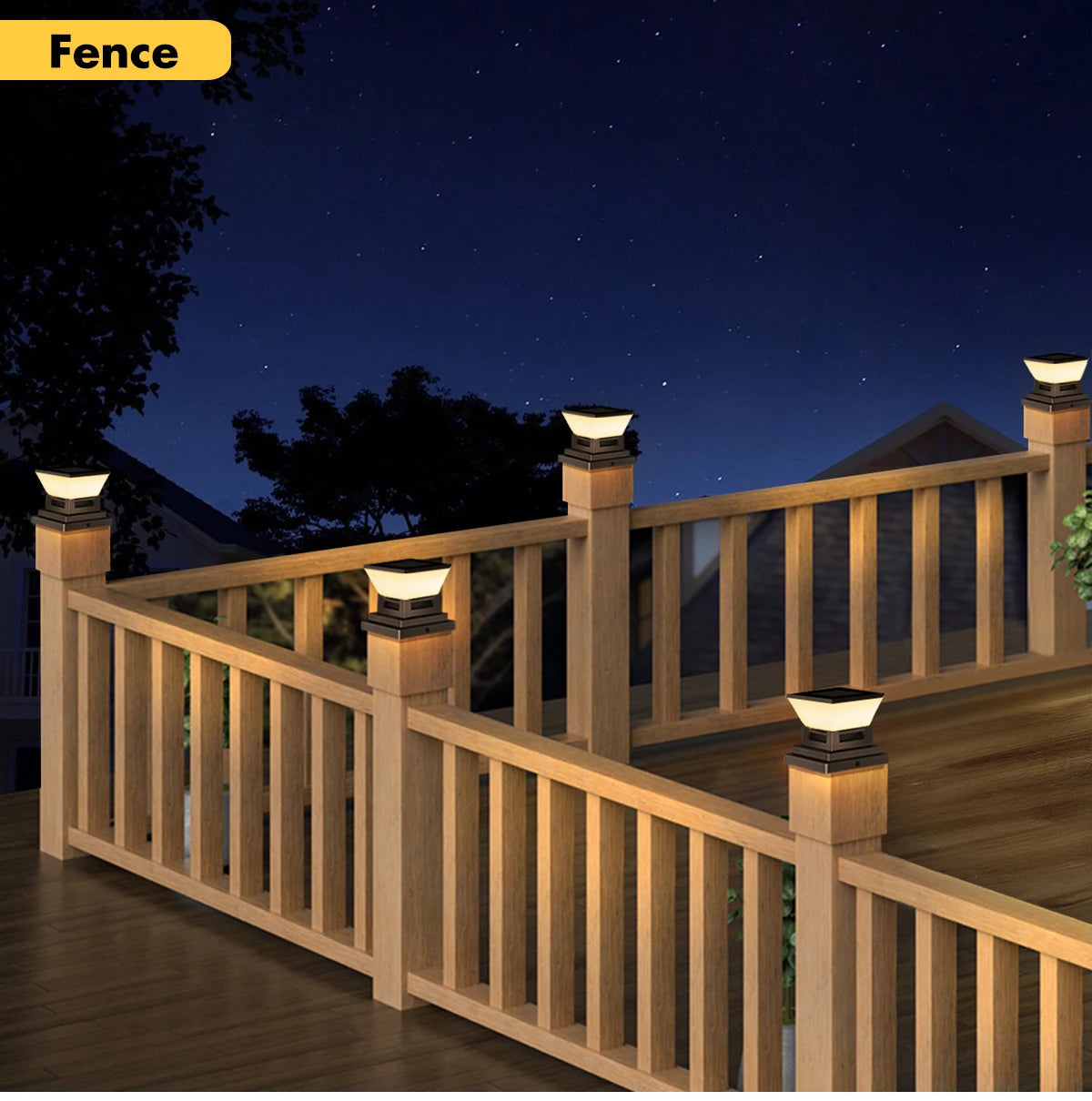 Solar Column Light Auto Night on Day Off 3 Colors IP65 Waterproof