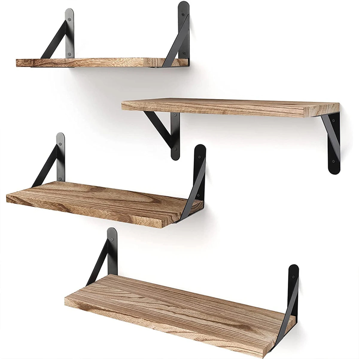 Wood Floating Wall Shelf Set