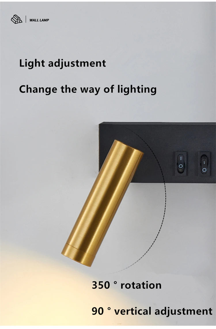 Wall lamp Nordic modern creative led simple living room sofa background