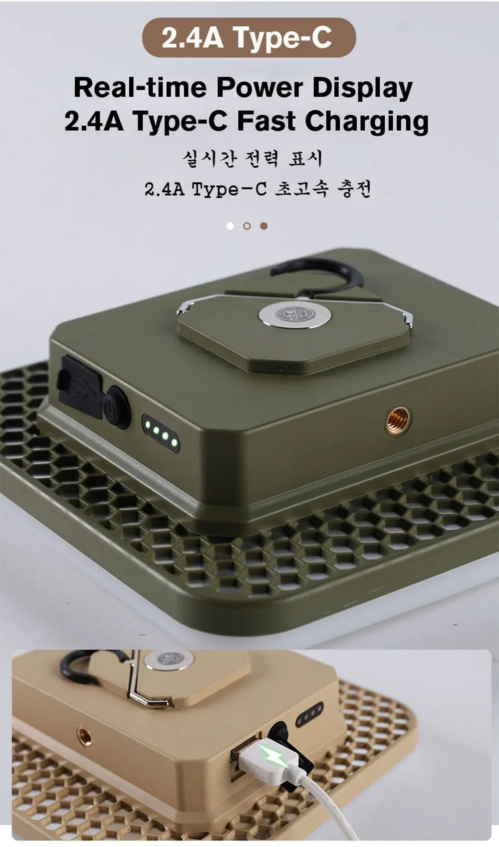 18000mAh 100W Rechargeable LED Camping Lantern Strong Light Magnetic
