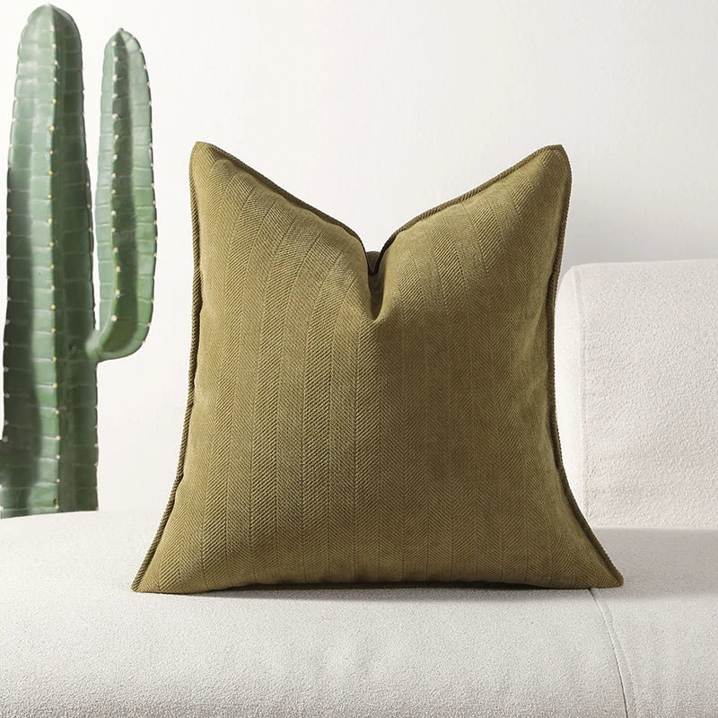 MACT Decorative Pillow Covers Soft Chenille Couch Throw Pillow