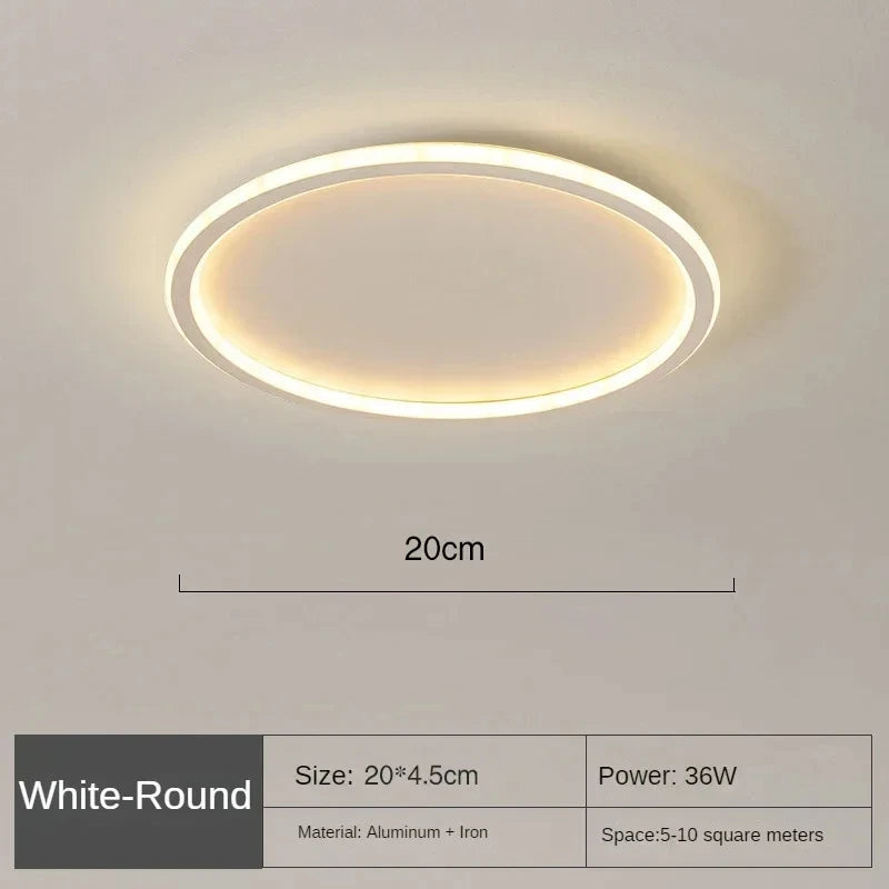Minimalist Nordic Edge Ceiling Light