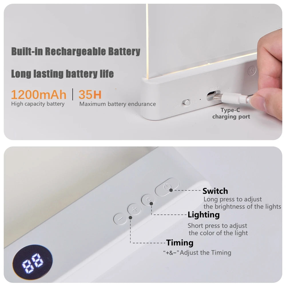 Flat Panel LED Reading Light