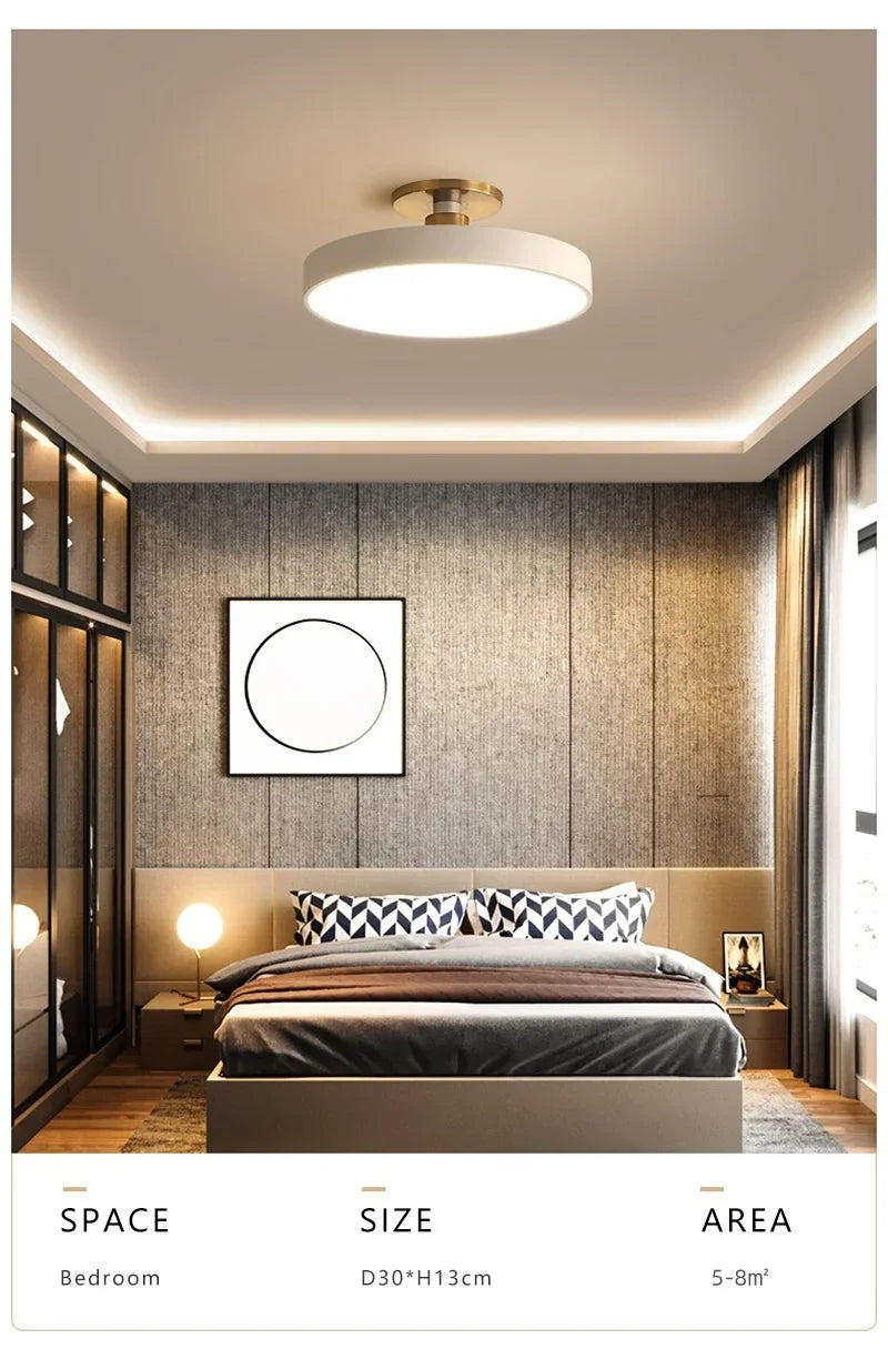Circular Macaron Dimmable Ceiling Light