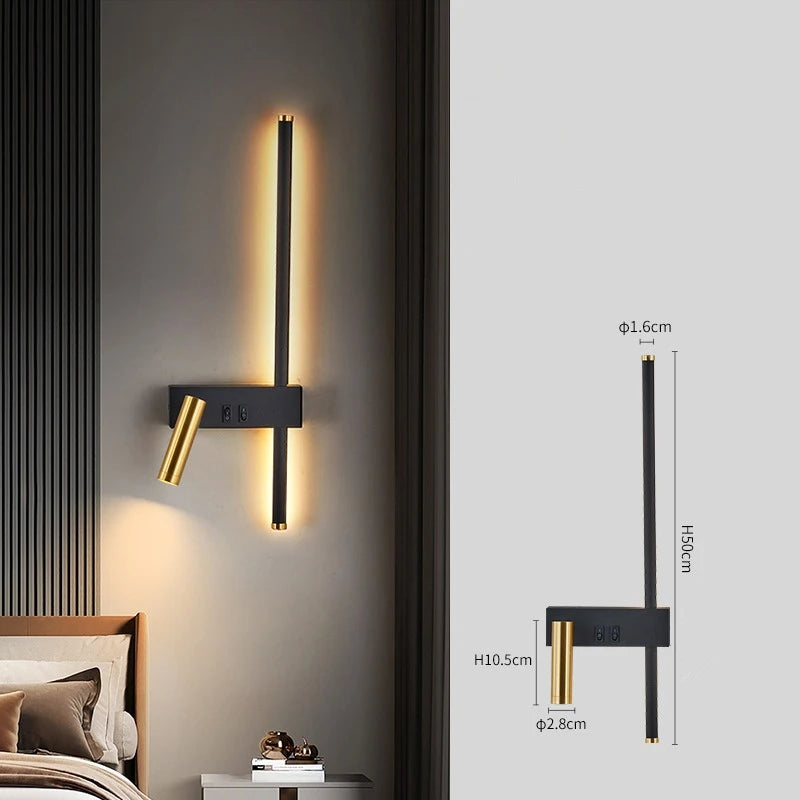 Wall lamp Nordic modern creative led simple living room sofa background