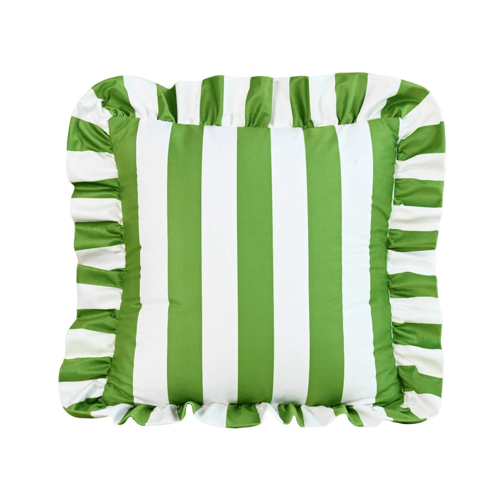 1PC Striped Lace Velvet Pillowcase 18X18Inch Pillowcases Soft Cozy