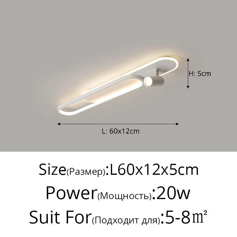 Ceiling Light with Adjustable Spotlights