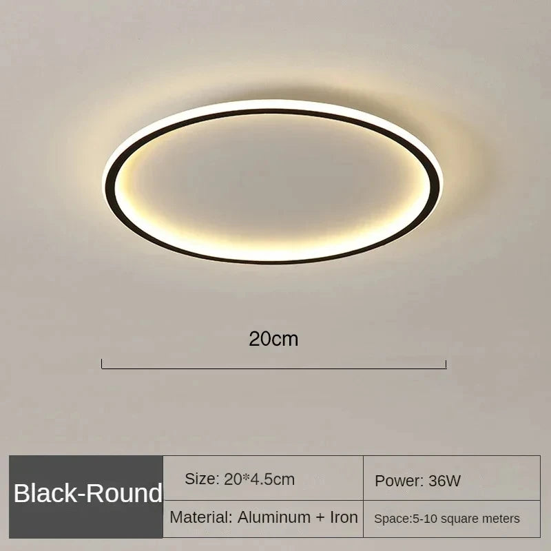 Minimalist Nordic Edge Ceiling Light