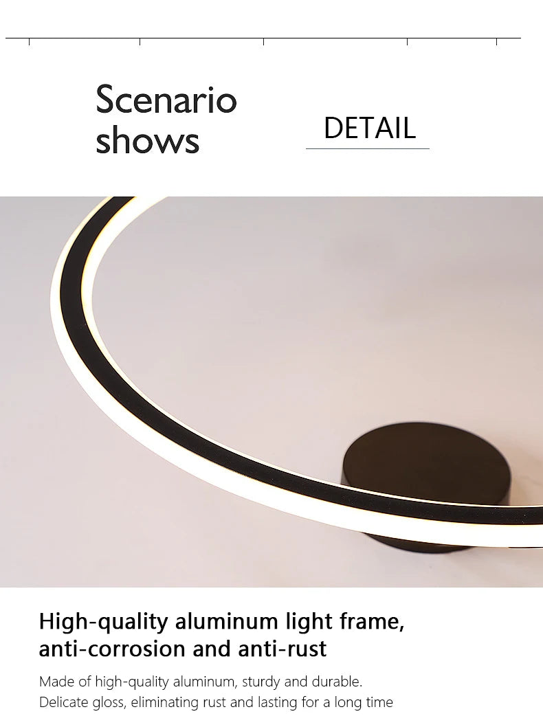 Simple Round Ring Ceiling Chandelier