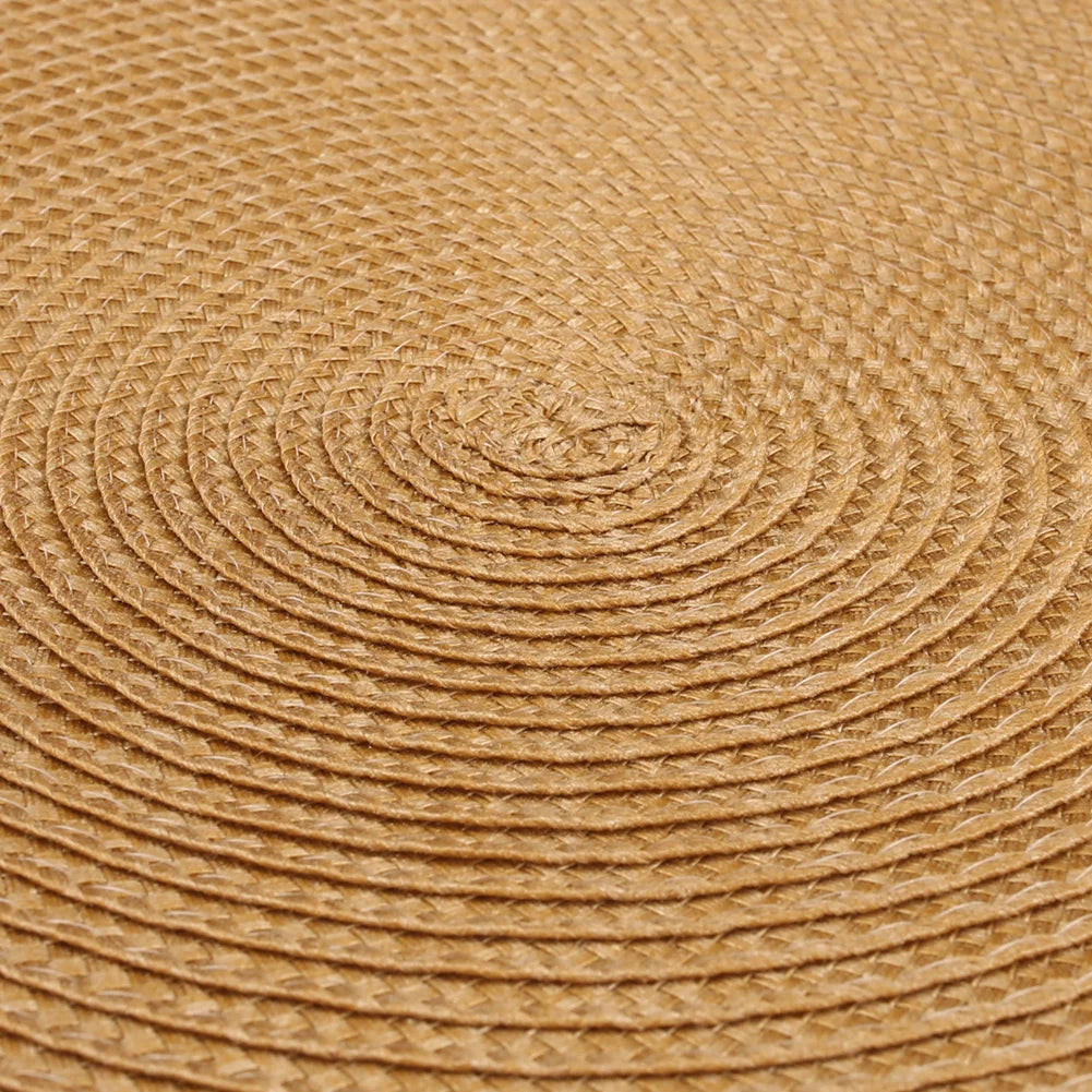 Braided Round Placemat and Coaster Set