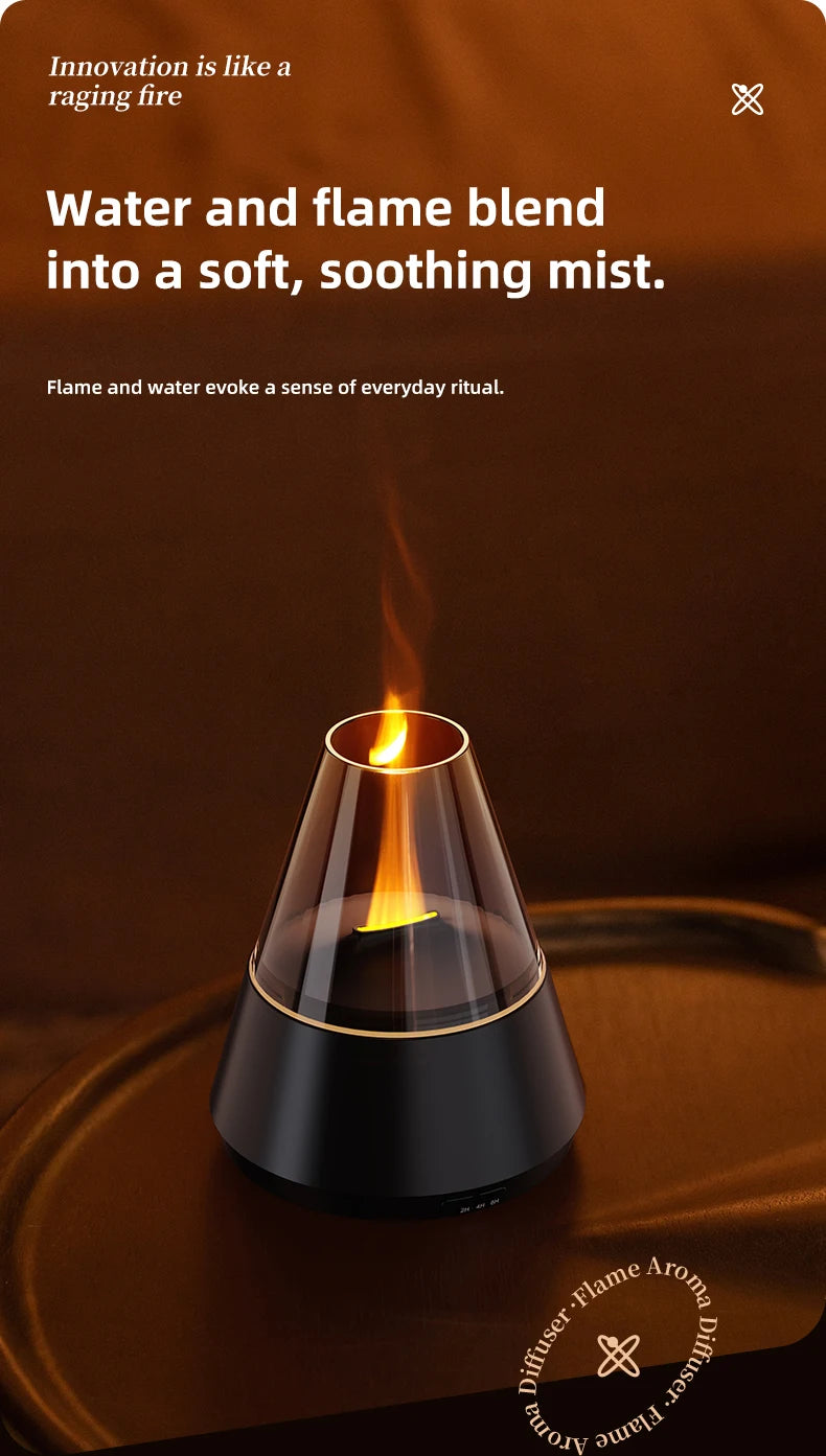 New Air Humidifier Home Colorful Lamp Usb Charge Essential Oil Spray