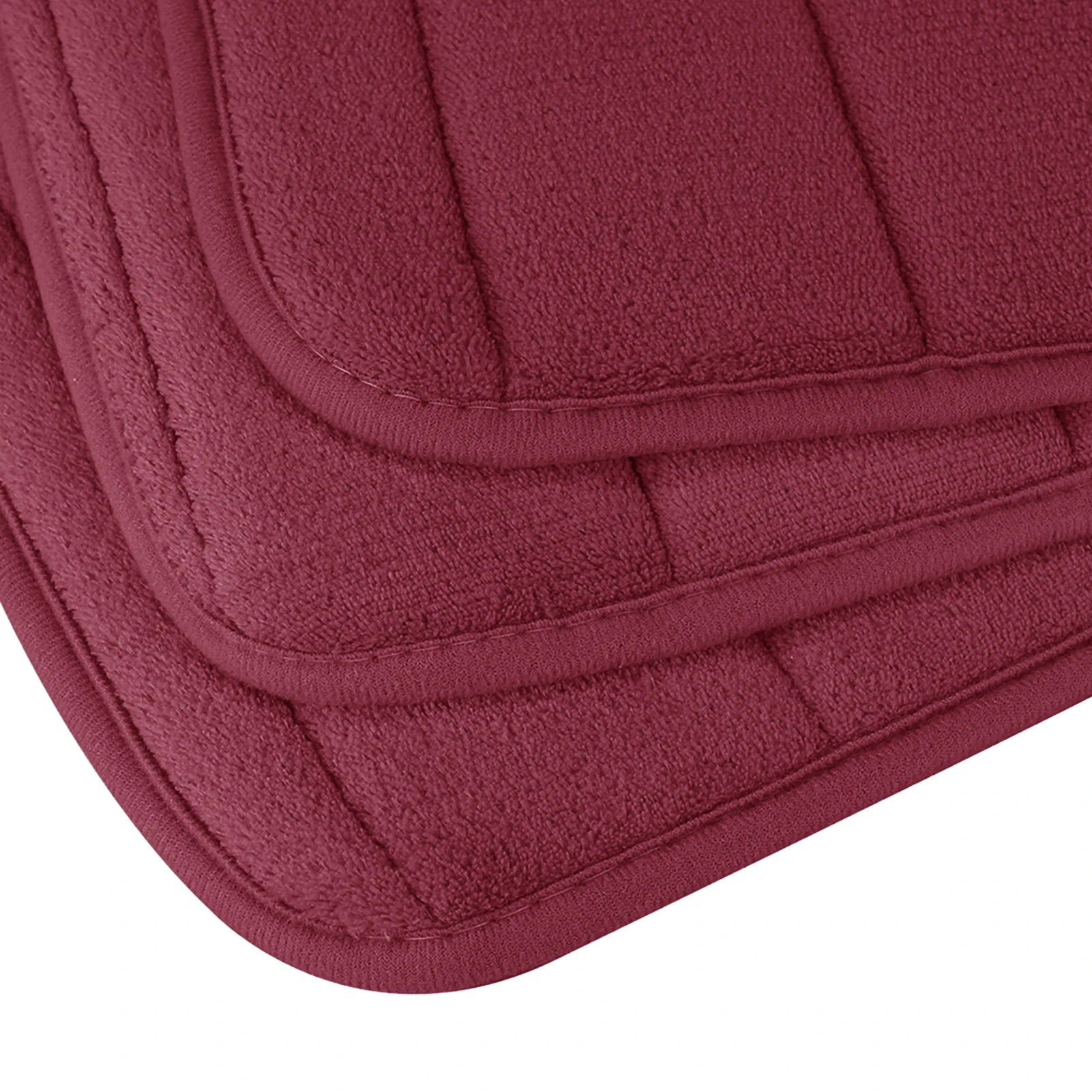 Velvet Memory Foam Bathroom Rug Set Of 3 Water Absorption Non Slip