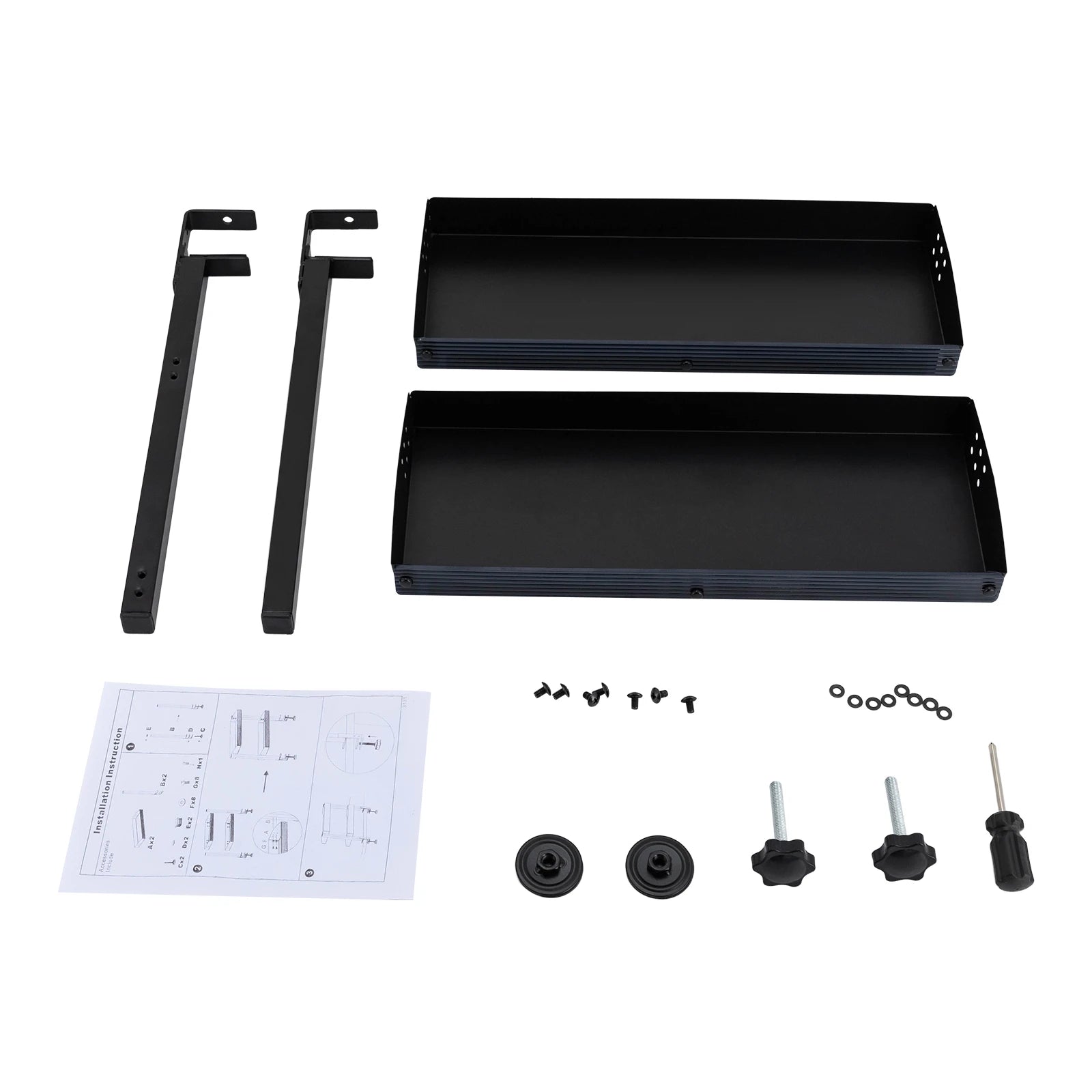 Two Tier Clamp On Desk Shelf