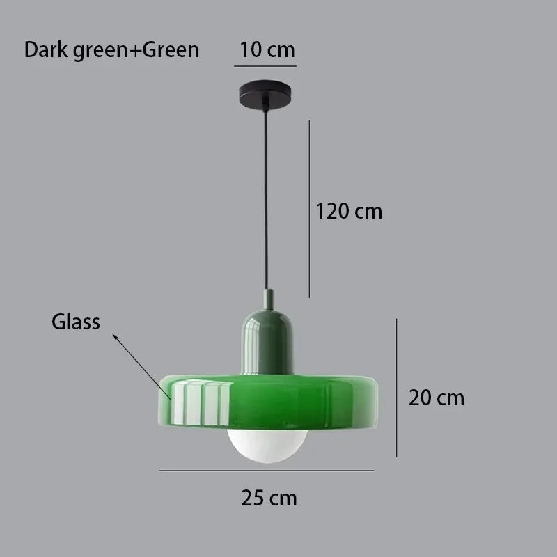 Nordic Retro Glass Pendant Light