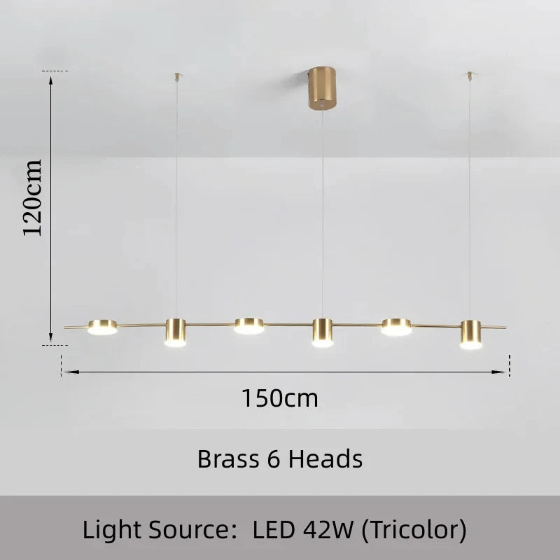 Modern LED Dimmable Multi-Head Chandelier
