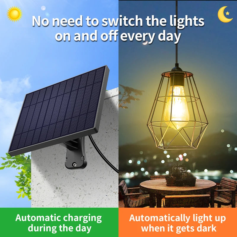intelamp Long Life 4000mah Solar Pendant Lights Indoor&Outdoor