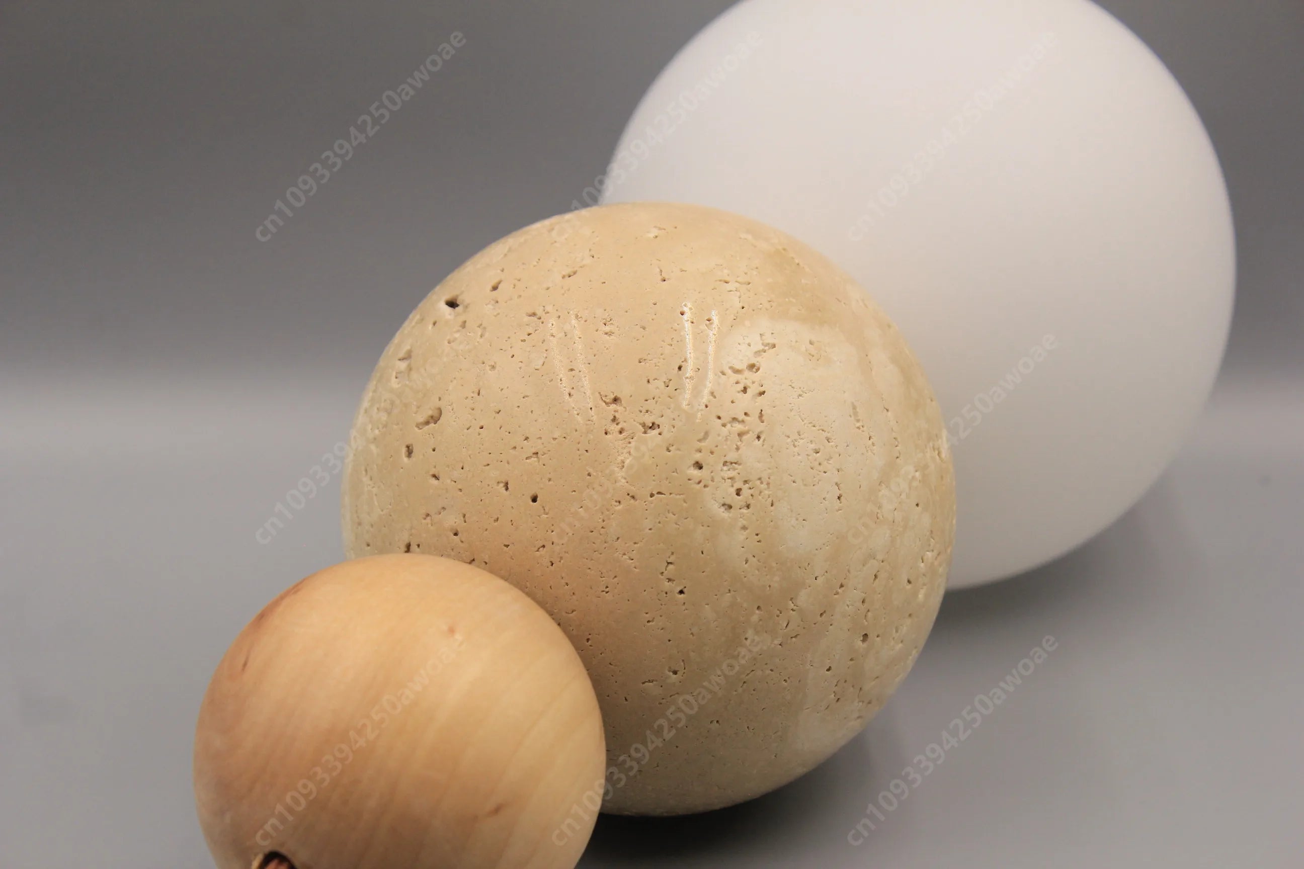 Cream Travertine Pendant Light