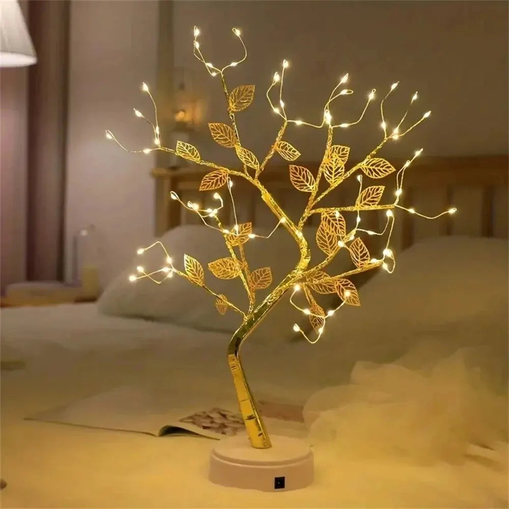 LED Rose Leaf Tree Lamp