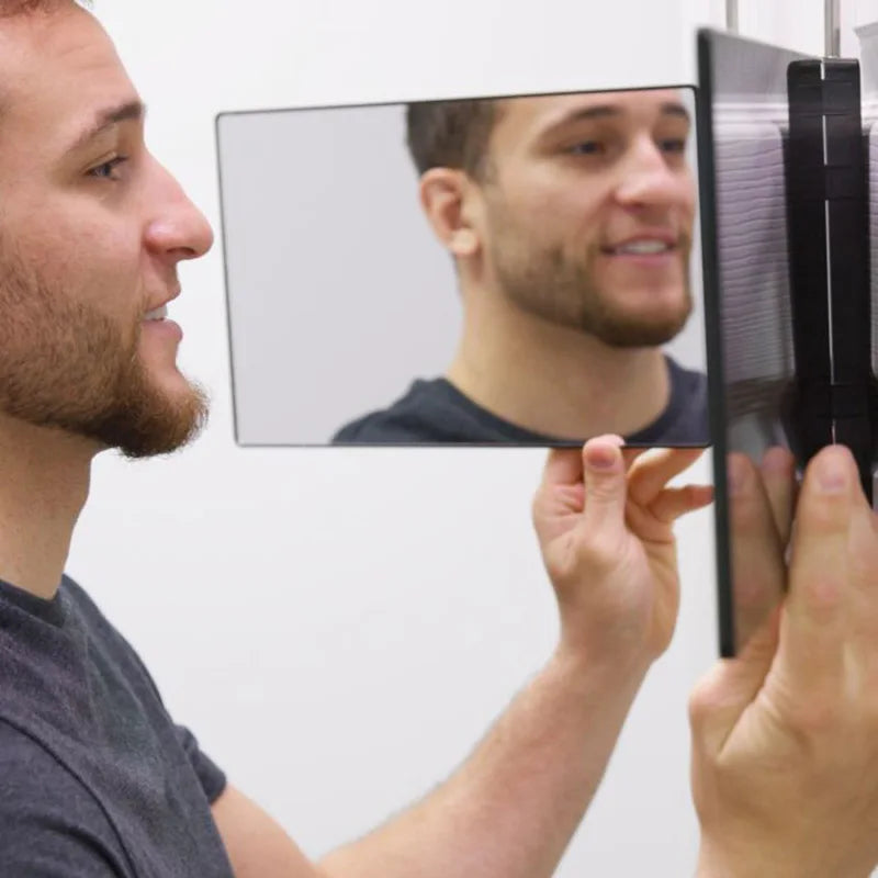 Trifold LED Makeup Mirror for Self Haircut